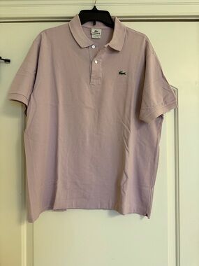 Lacoste Men’s Polo Shirt in Light Lavender